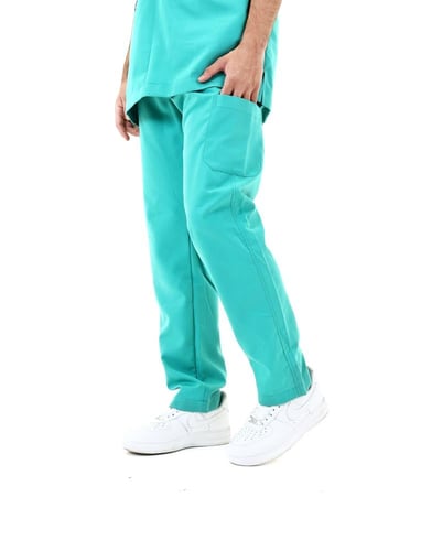 سكراب طبي رجالي أخضر فيروزي - للتمريض