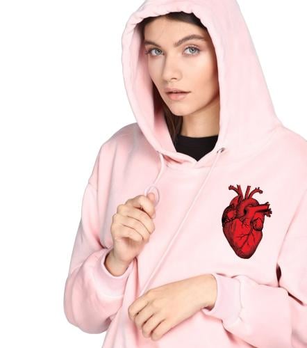 بلوفر هودي بناتي هبة القلب