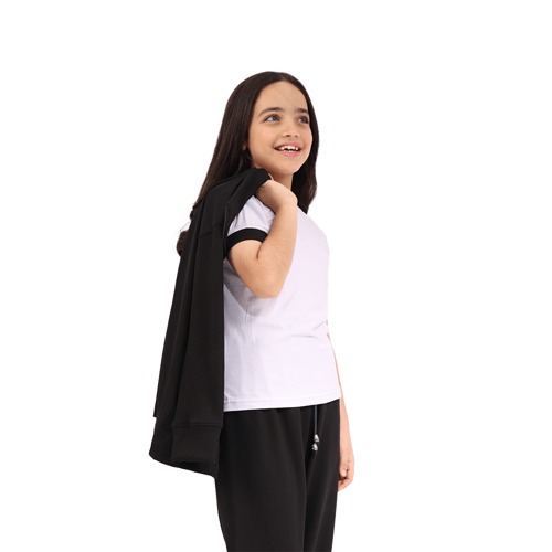 الزي الرياضي المدرسي اسود (ثلاث قطع)