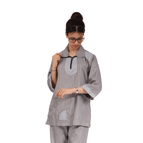 يونيفورم عاملات 2 قطعة عاملات منزليات مع تطعيم