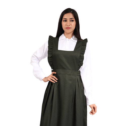 مريول متوسط زيتي شيال بكشكشه موديل القمة