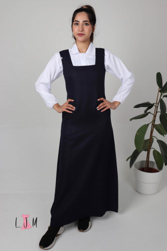 شيال مريول كحلي شيال صدر مربع مع قصات جانبية بدون...