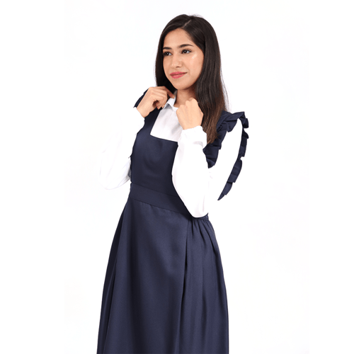 مريول ثانوي كحلي شيال بكشكشه موديل التفوق