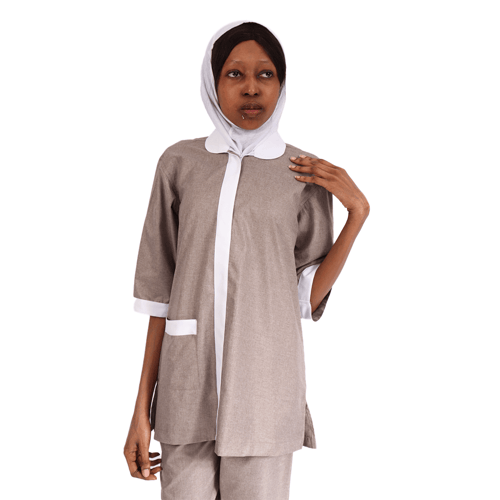 زي عاملات المنزل موديل سادة مع حركات كلاسيك