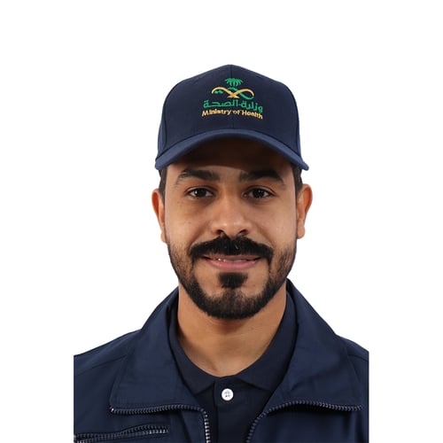 كاب مطرز بشعار وزارة الصحة للجنسين