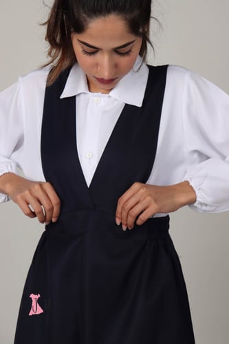 شيال مريول كحلي شيال موديل عصري صدر سبعة بدون البل...