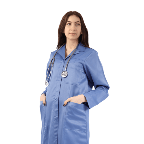 لاب كوت ازرق - نسائي