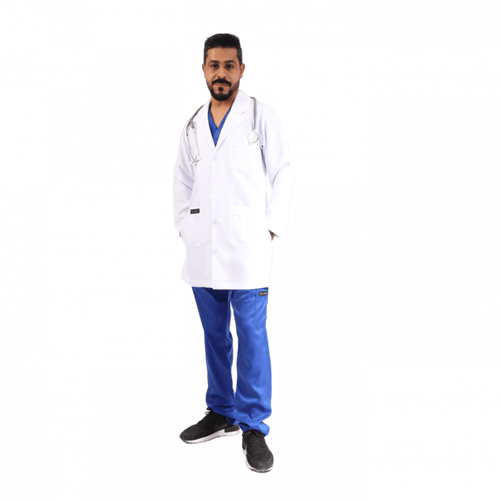 لاب كوت قصير ابيض - رجالي