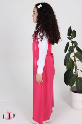 شيال ابتدائي قطعة وحده وردي 1003بدون البلوزه