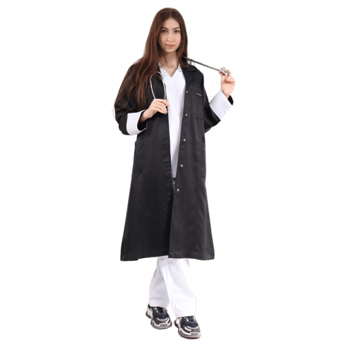 لاب كوت اسود نسائي