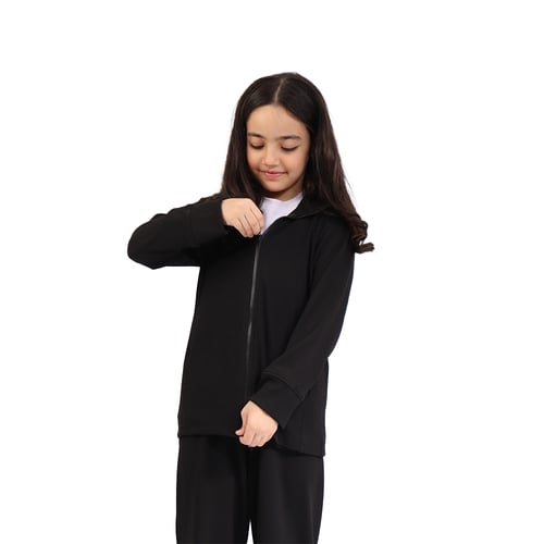 الزي الرياضي المدرسي اسود (ثلاث قطع)