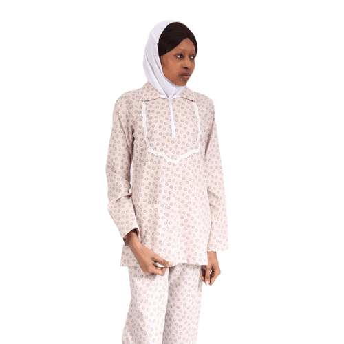 زي عاملات كويتي قطعتين مشجر