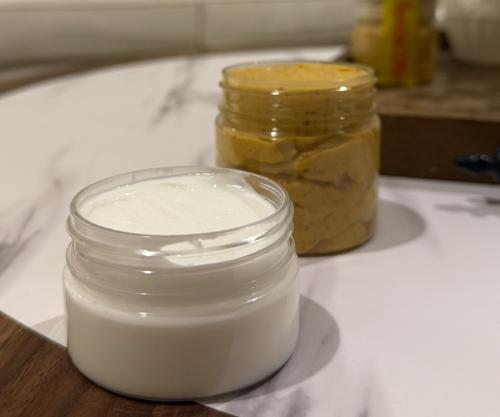 Turmeric face serum and moisturizer