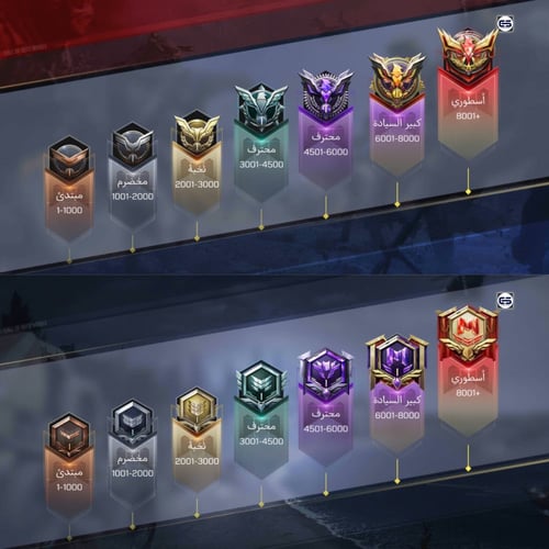 رفع الرتبة لأسطوري - باتل رويال