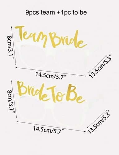 مجموعه نظارات ورقيه مكونه من (10) قطع