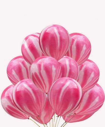 مجموعه بالون باللون الوردي 10 قطع | بدون تعبئه هيل...