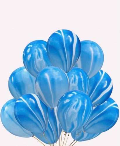 مجموعه بالون باللون الازرق 10 قطع | بدون تعبئه هيل...