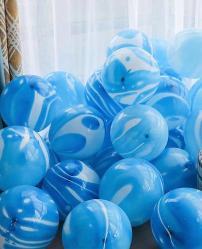 مجموعه بالون باللون الازرق 10 قطع | بدون تعبئه هيل...