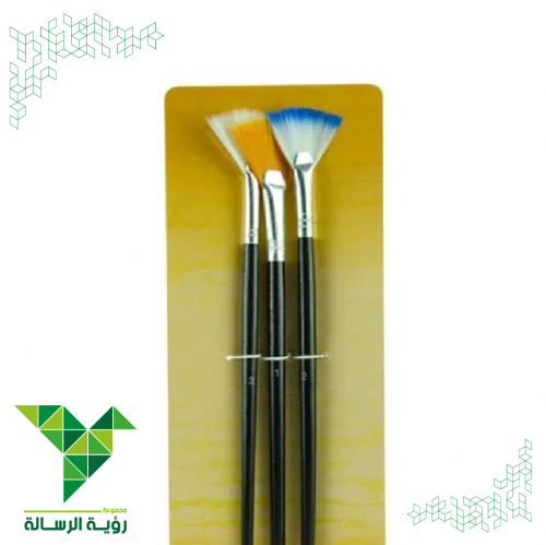 طقم فرش رسم مروحية للملصقات والالوان المائية والاك...