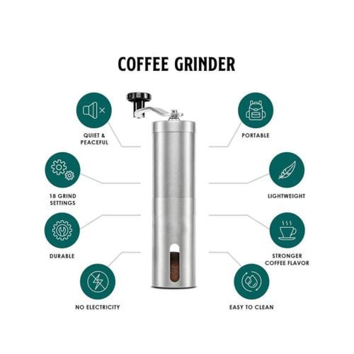 طاحونة يدوية ترس سيراميك ابيض