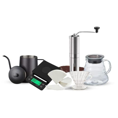 عرض مجموعة أدوات القهوة المتكاملة