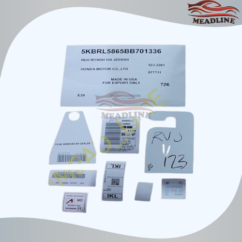 بكج استكرات وكالة هوندا 5 ( 9 قطعة )
