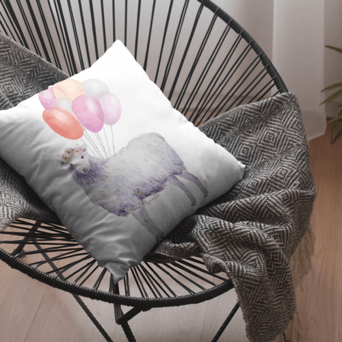 وسادة العيد بتصميم خروف العيد