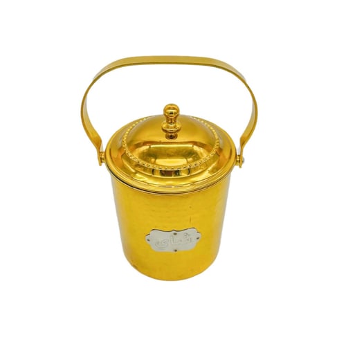 علب سكر و شاي ذهبي