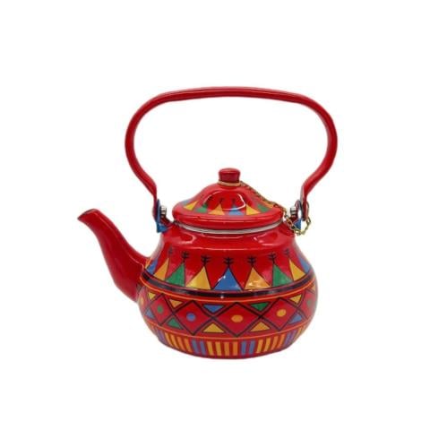 ابريق عسيري هرمي احمر