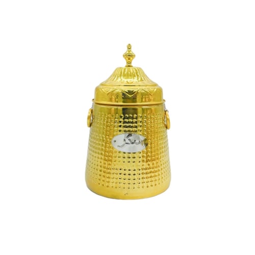 علب سكر و شاي حب رمان ذهبي