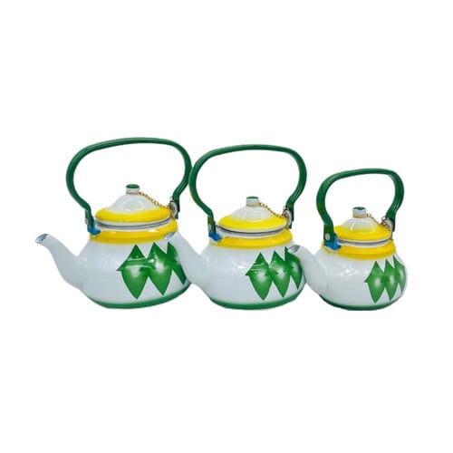 ابريق غضار هرمي اخضر