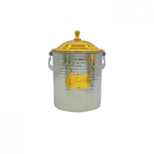 علب سكر و شاي البادية غطاء ذهبي