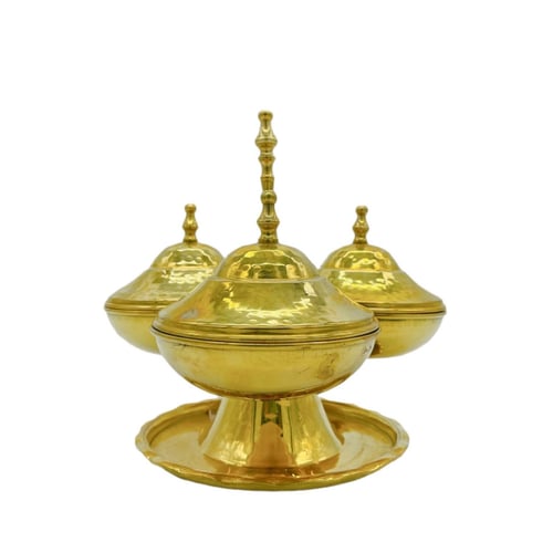 شيال ذهبي مقسم دائري