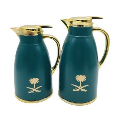 ترمس سيفين -طقم 2حبة (اخضر غامق)