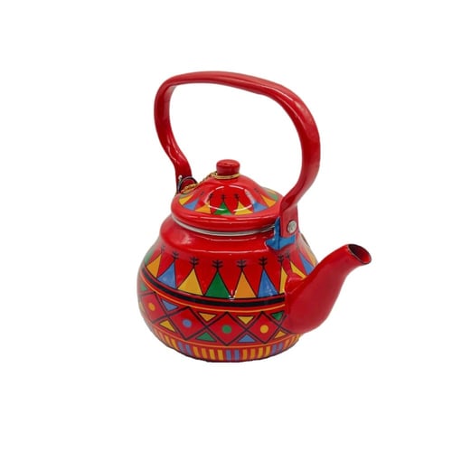 ابريق عسيري هرمي احمر