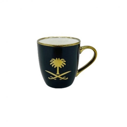 كوب سيفين و نخلة (اسود)