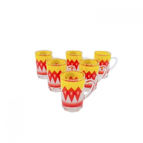 بيالة نقش غضار احمر