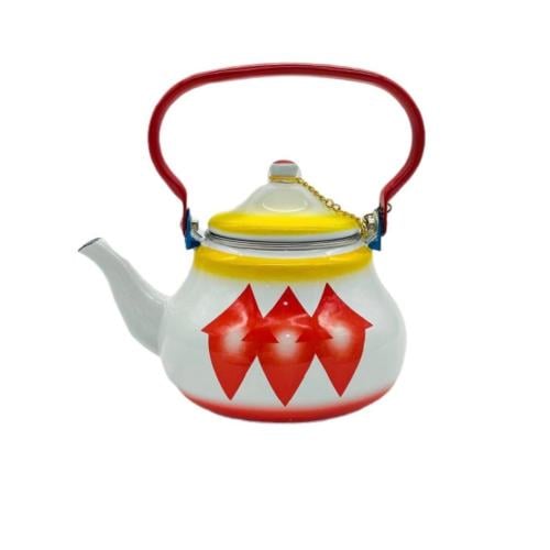 ابريق غضار هرمي احمر