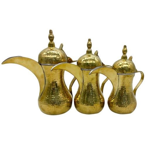 دلة نحاس ذهبي (حب رمان)