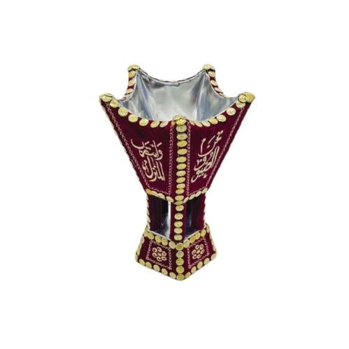 مبخرة يا ضيفنا مخمل عنابي