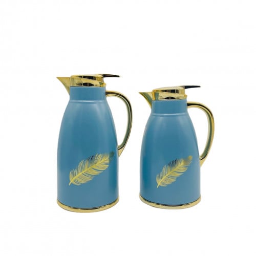 ترمس الريشة ازرق