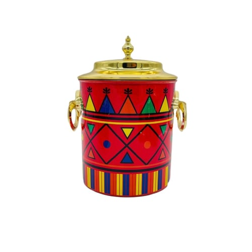 علب سكر وشاي عسيري احمر