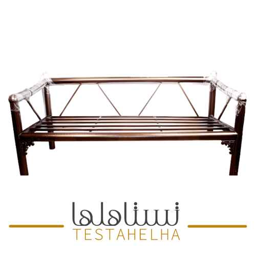 كرسي جلسة خارجية حديد نحاسي بدون كفرات