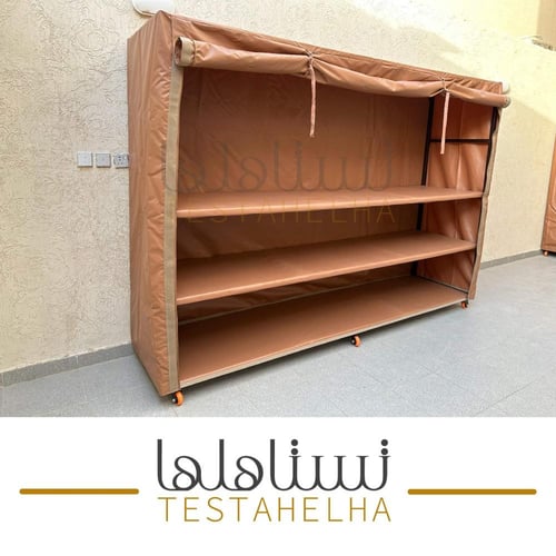دولاب عزبة كبير ( 3 متر بني)