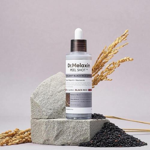 Black Rice Peeling Ampoule to Remove Blackheads an...