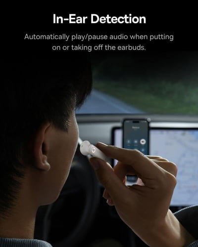 بيسوس | سماعة بلوتوث اذن واحدة C-Mic CM10 Smart -...