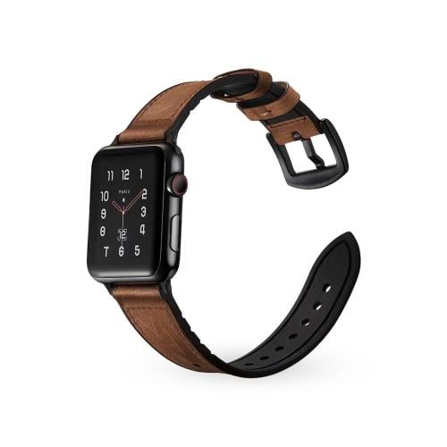 هيلمت | PECA سوار ساعة ابل جلدي - بني غامق