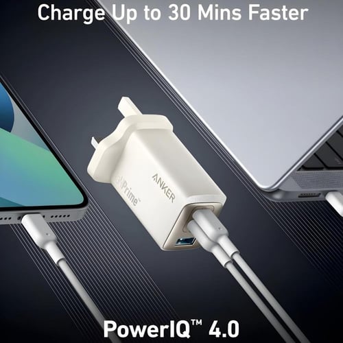 انكر | قان برايم شاحن جداري بقوة 65 واط بمنفذين US...