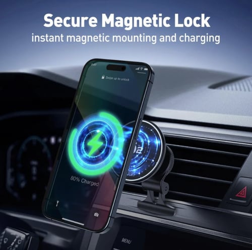 JODA | مثبت جوال مغناطيس + شاحن لاسلكي C1