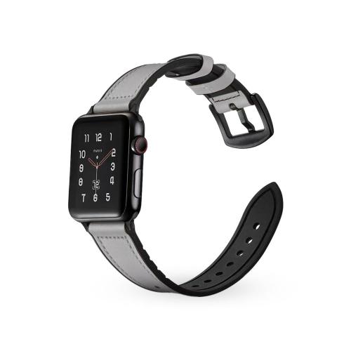 هيلمت | PECA سوار ساعة ابل جلدي - رمادي